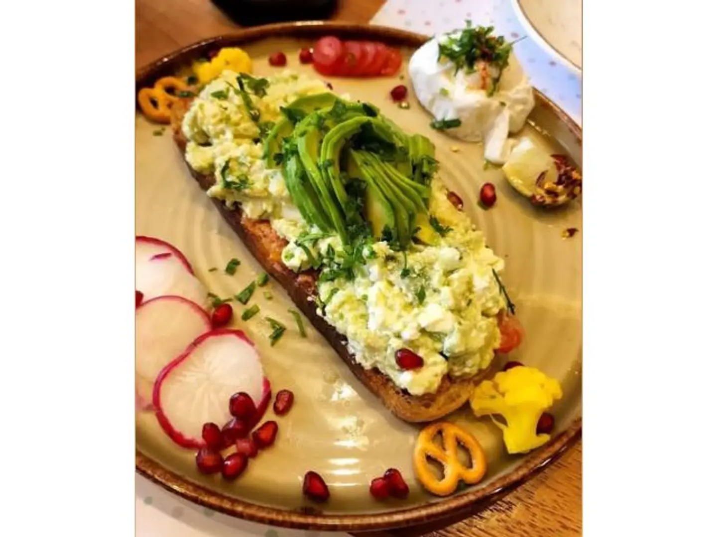 Classic Positive Avocado Toast With Feta Cheese