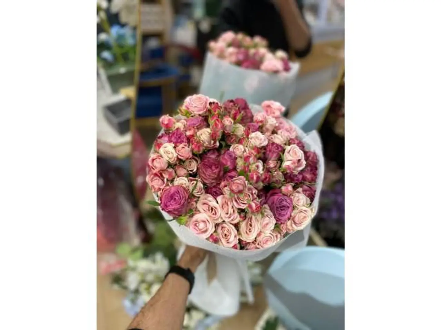 بوكيه الهبة بيبي روز مكس