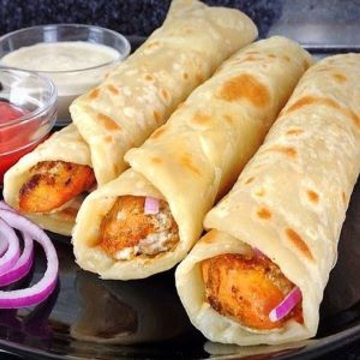 Chicken Behari Ketchup Roll