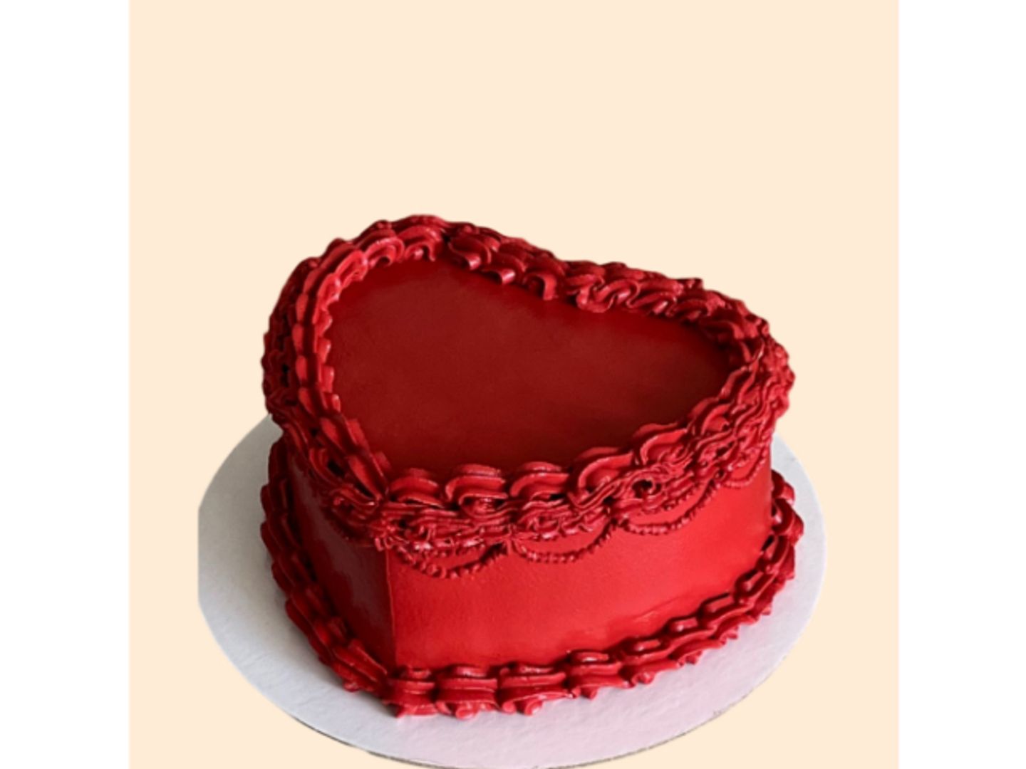 Red Velvet Heart Cake - Small Size