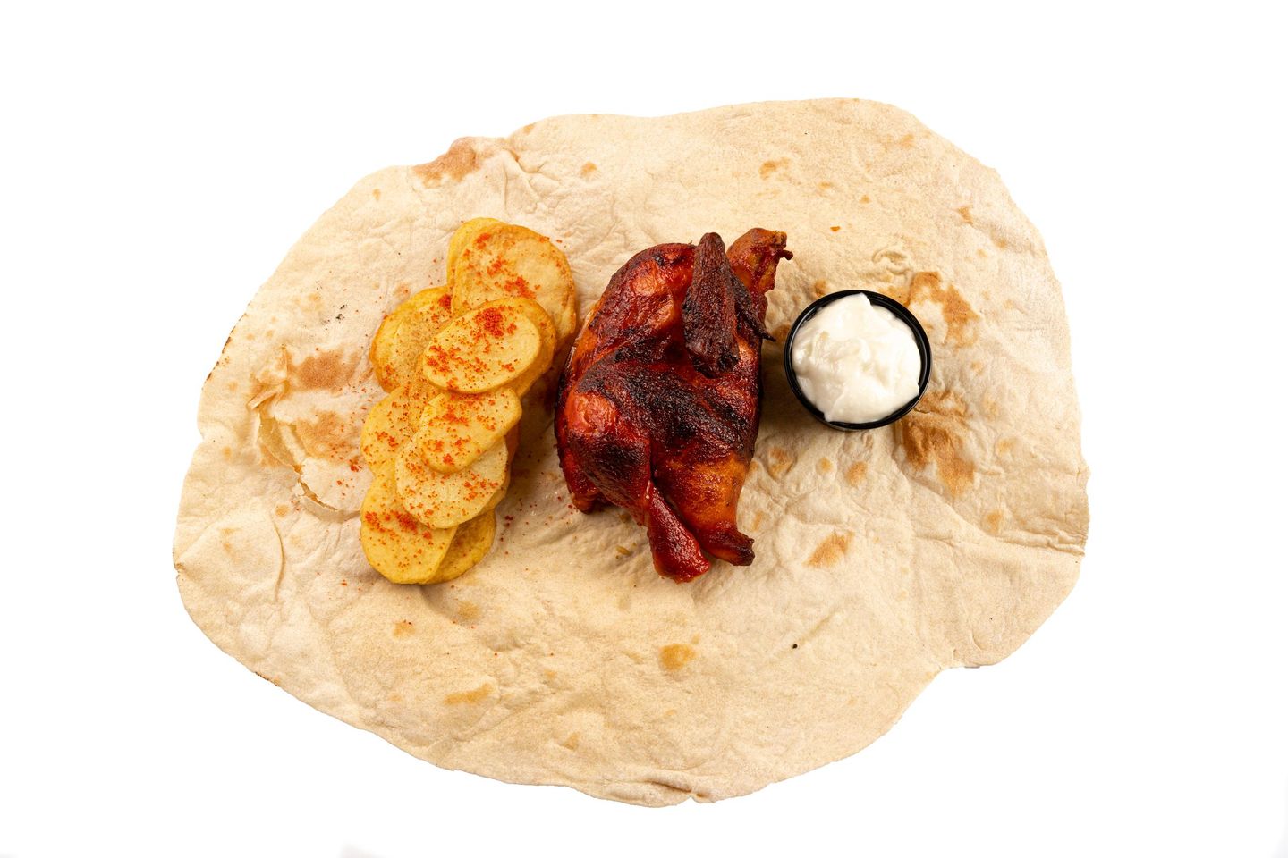 Half Regular Chicken With Potatoes