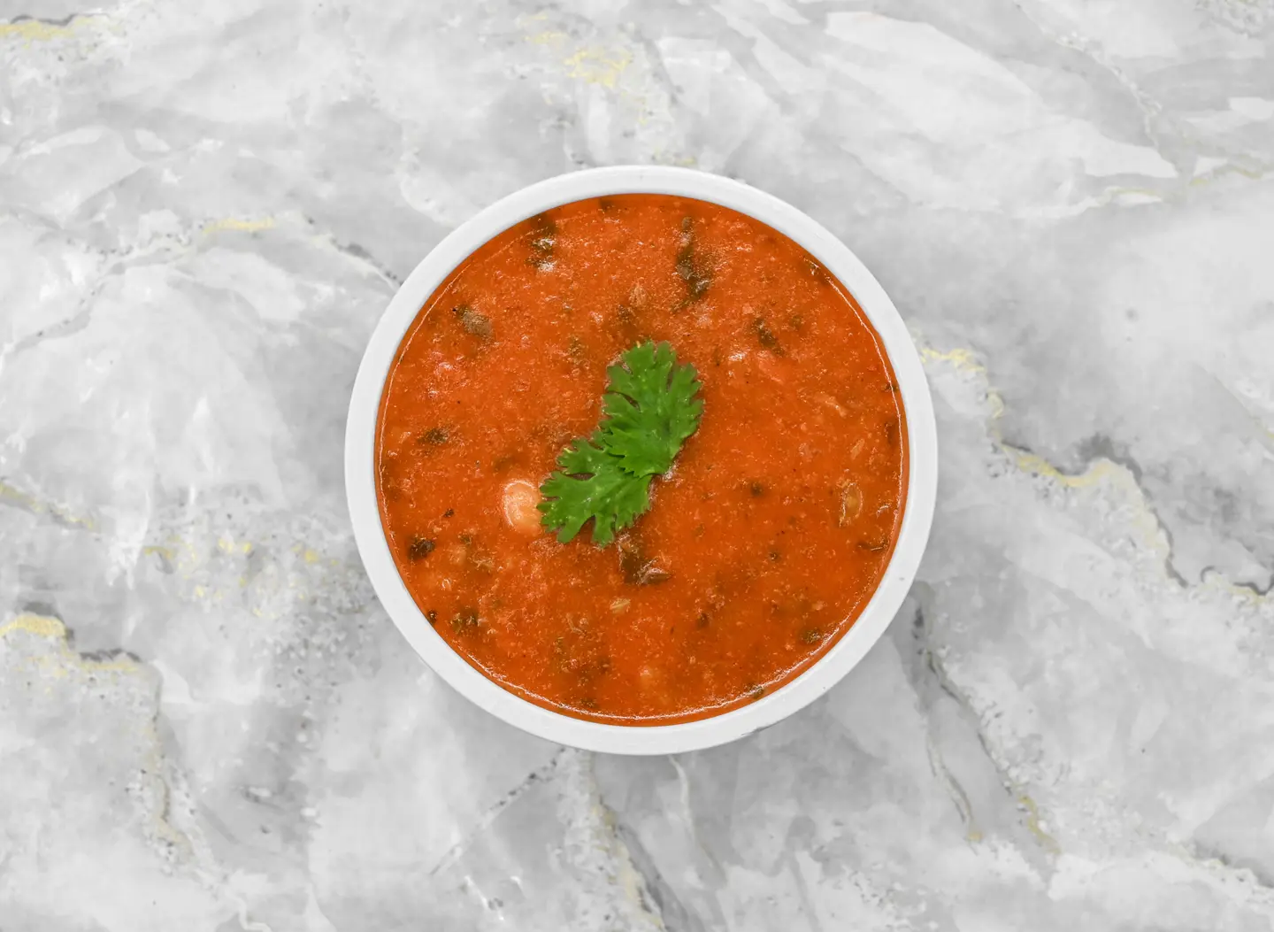 Harira Soup With Bread And Lemon