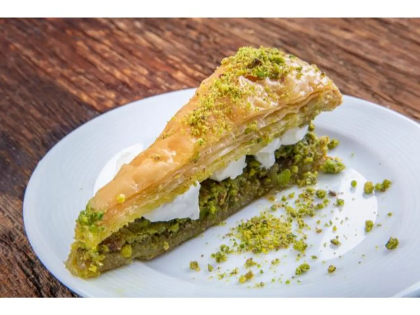 Turkish Baklava With Cream