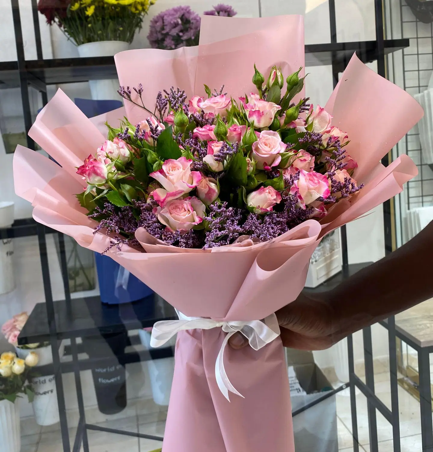 بوكيه ورد خزامى 46