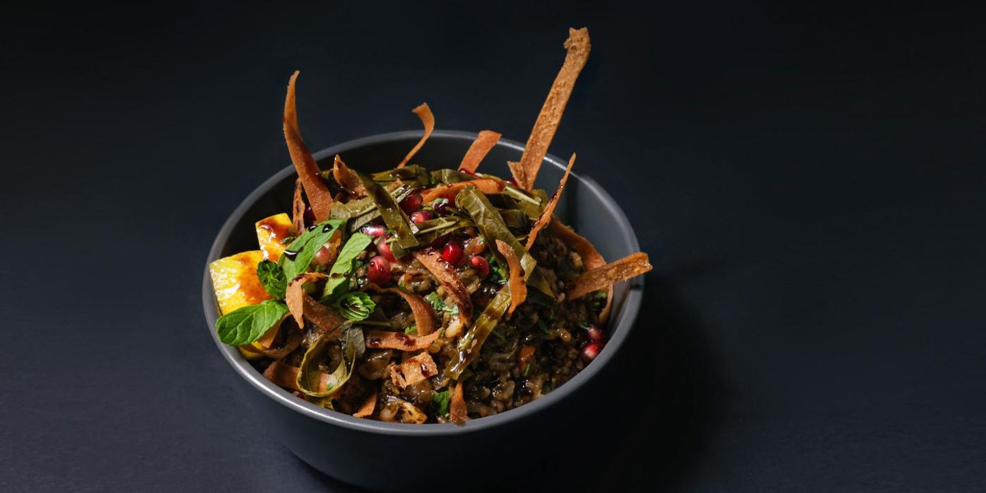 Grape Leaves Risotto