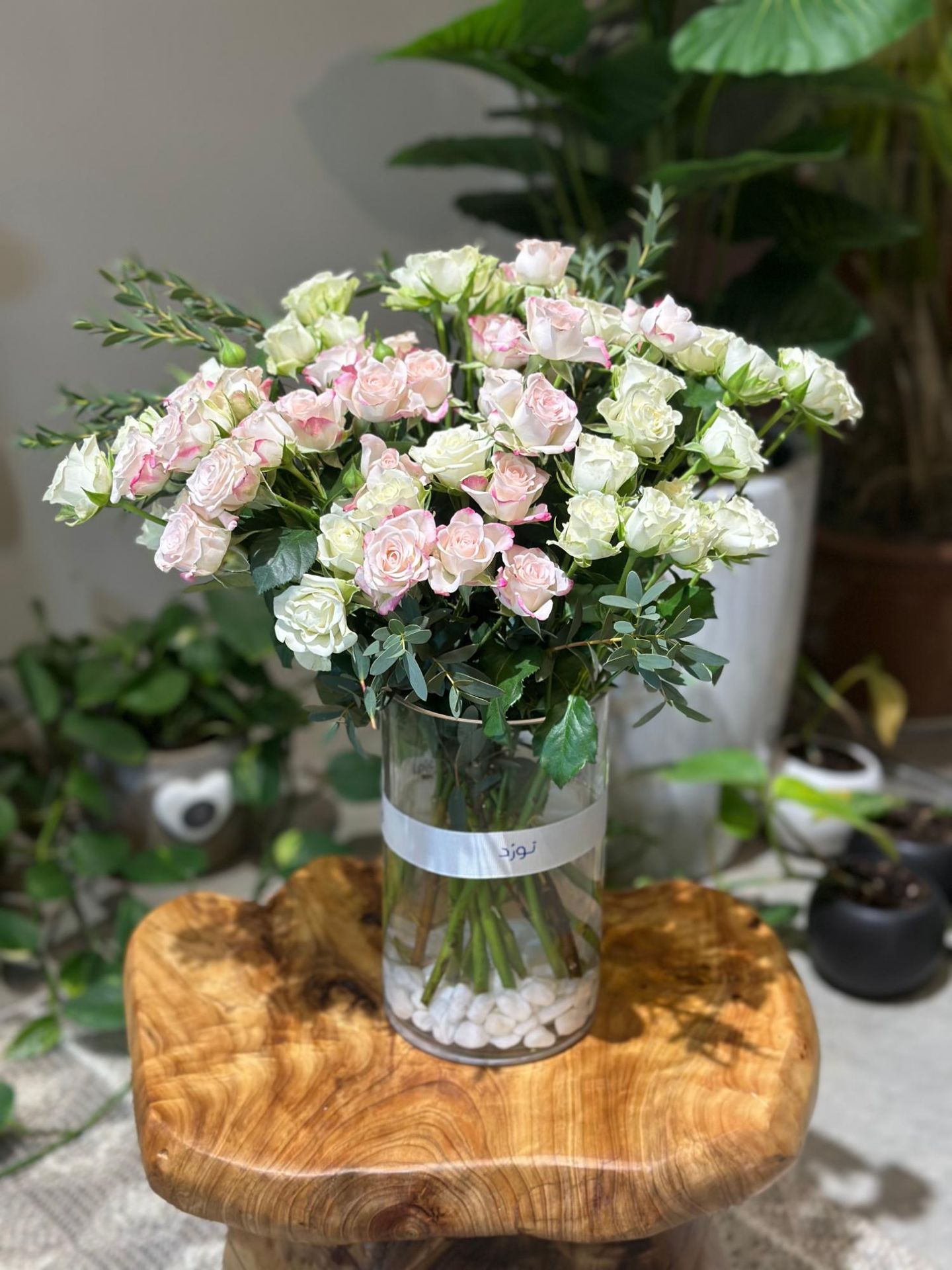 فازة ورد طبيعي 1