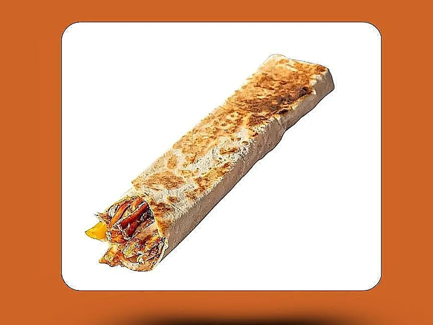شاورما دجاج وسط بالجبن