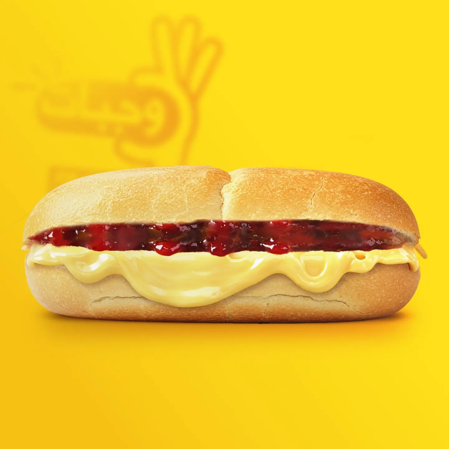 ساندويتش‭ ‬جبنة‭ ‬سائلة‭ ‬والمربى