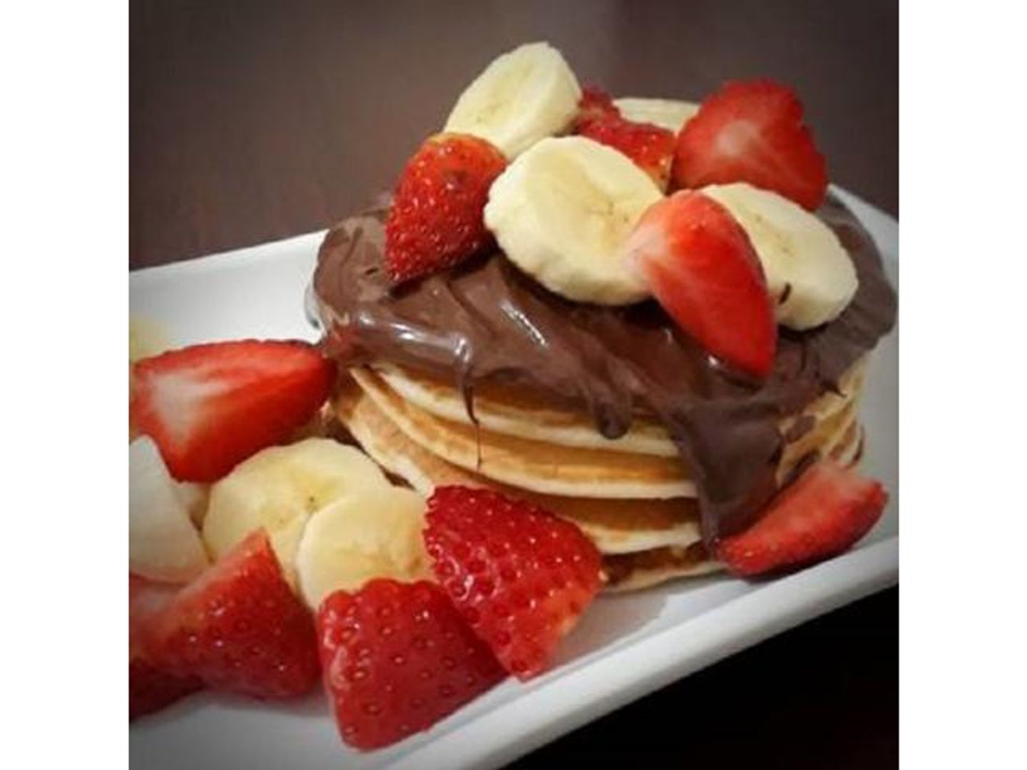 Pancake Sandwich Nutella With Fruits