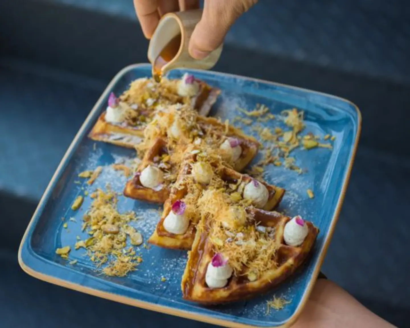 وافل بالزعفران