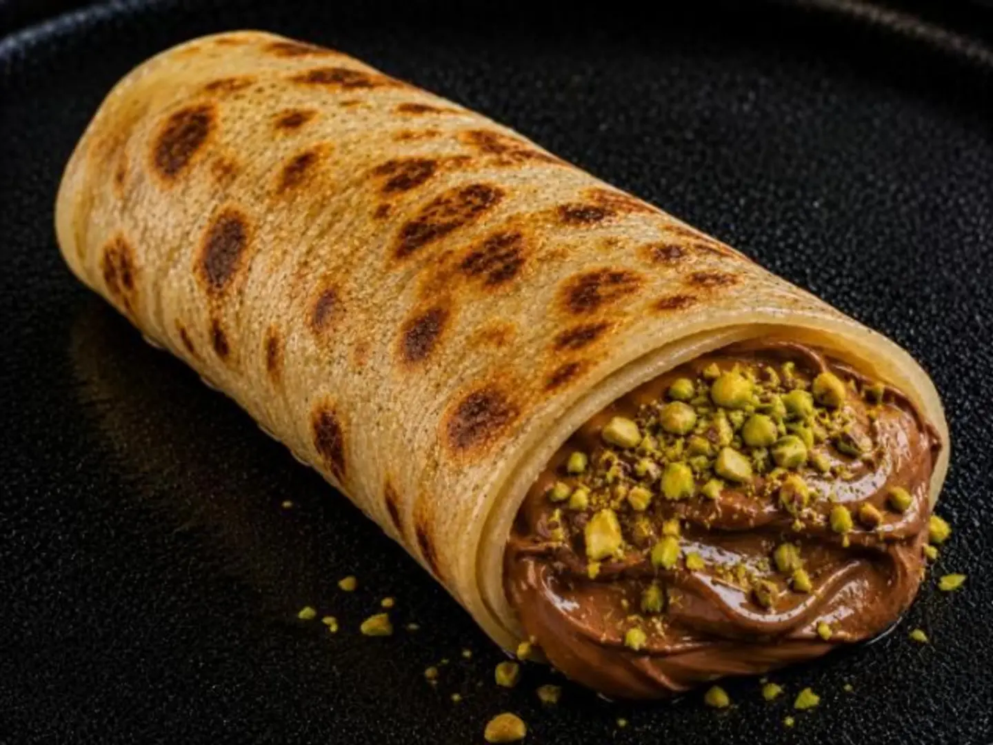 Nutella And Pistachio Paratha
