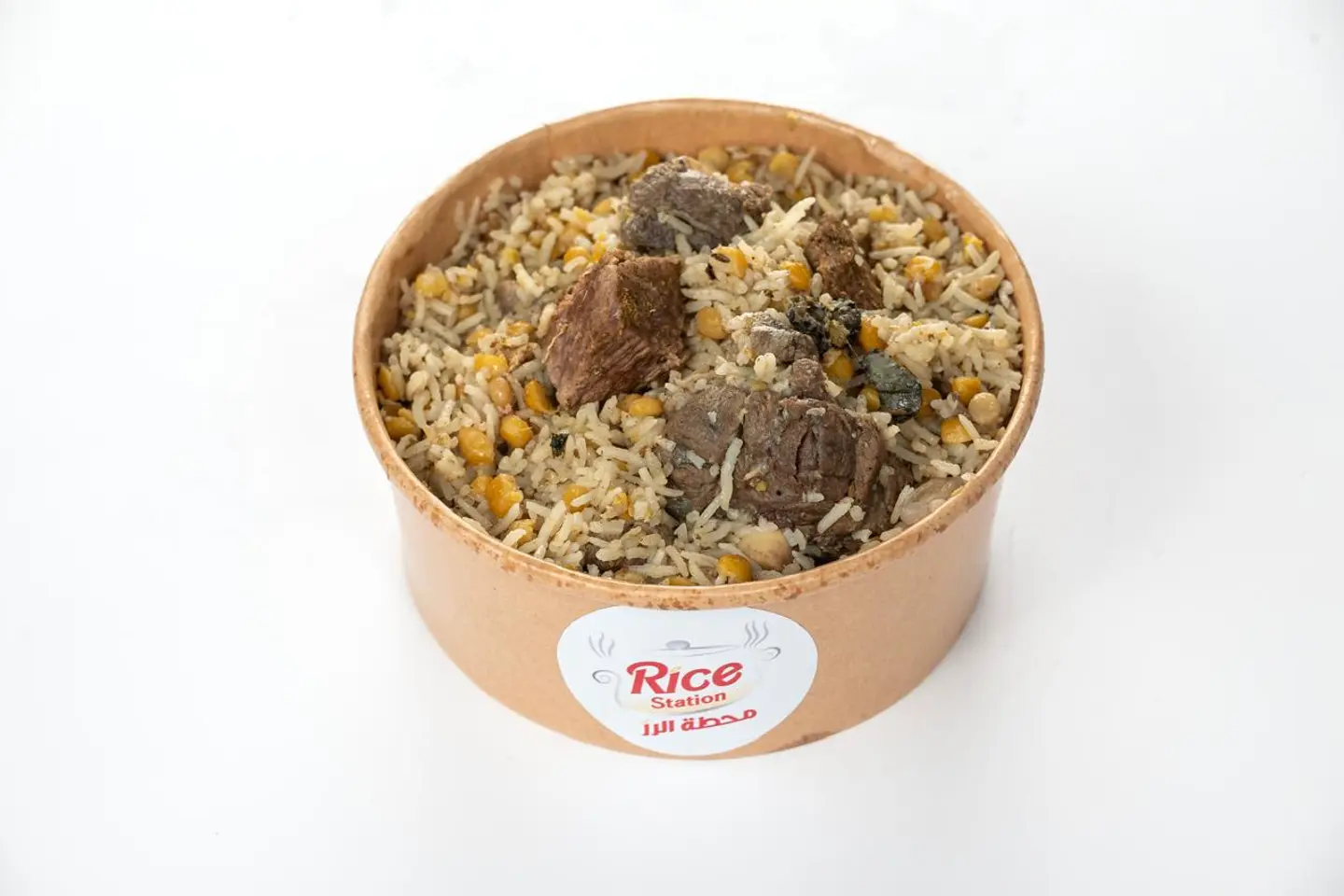 رز بالحمص واللحم ( جديدنا )