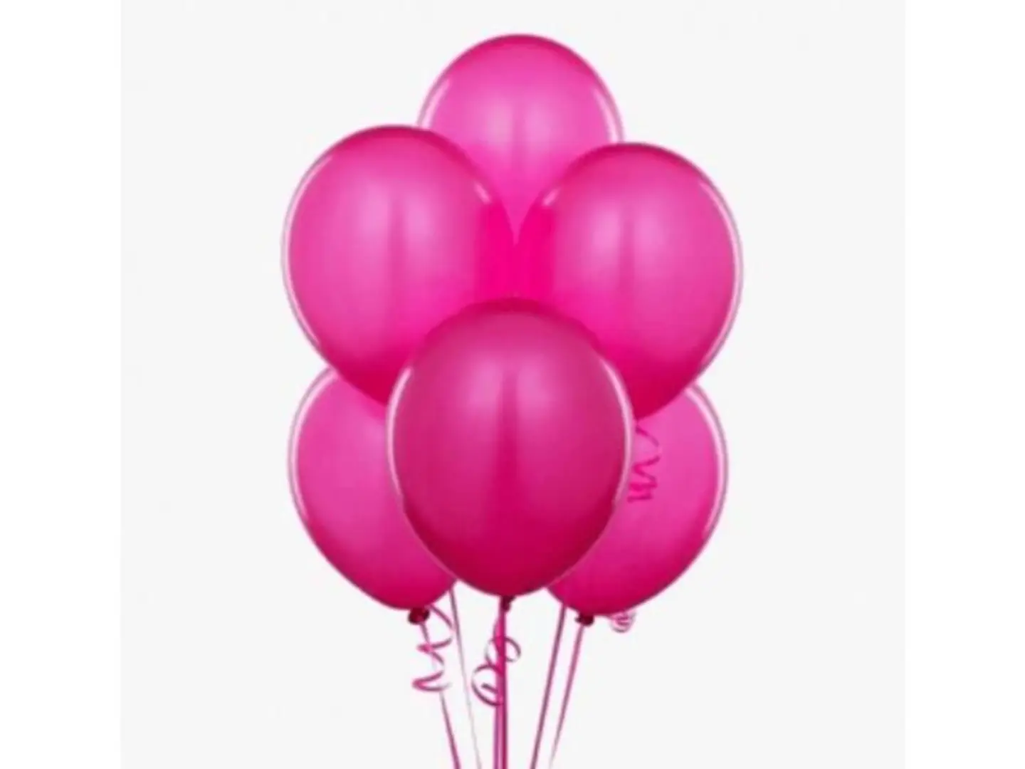 بالون هيليوم 6 حبات بينك