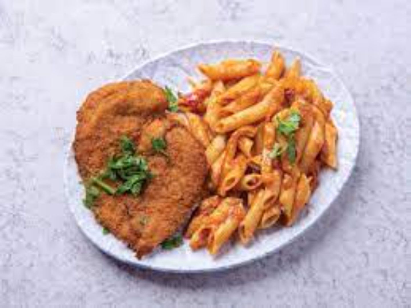 Fried Chicken Fillet With French Fries