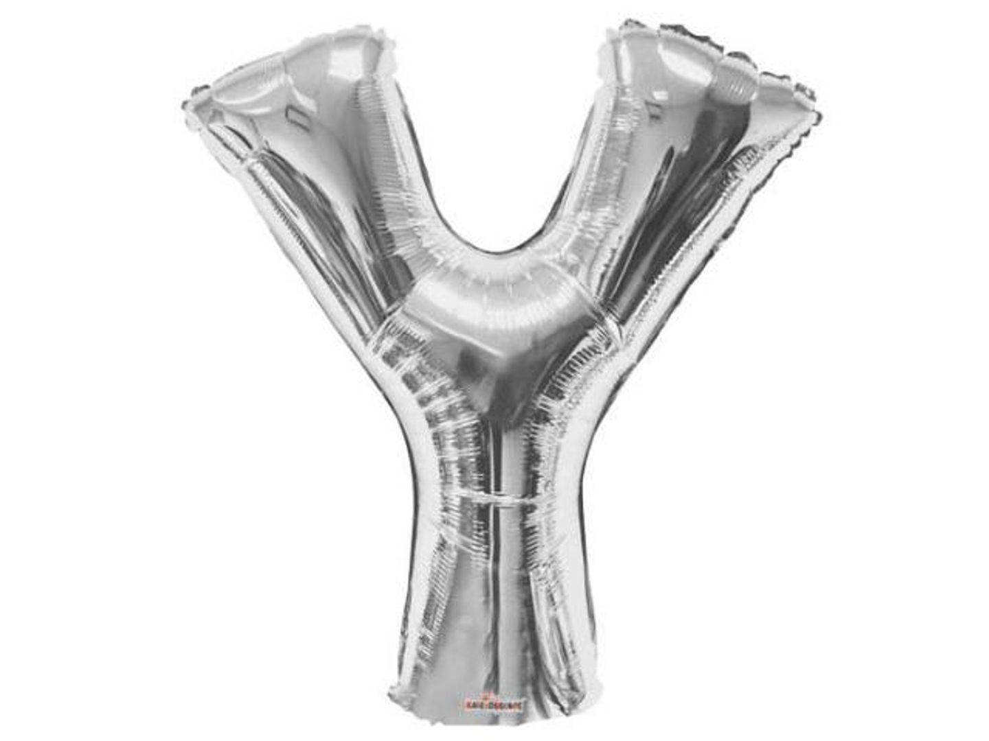 Silver Y Helium Balloon