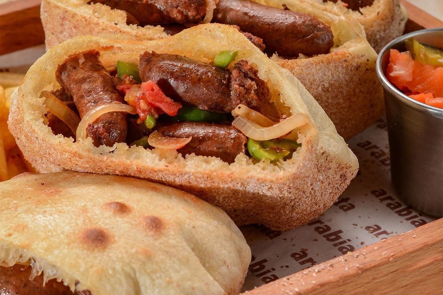 Cairo Nights Sandwich Egyptian Baladi Bread