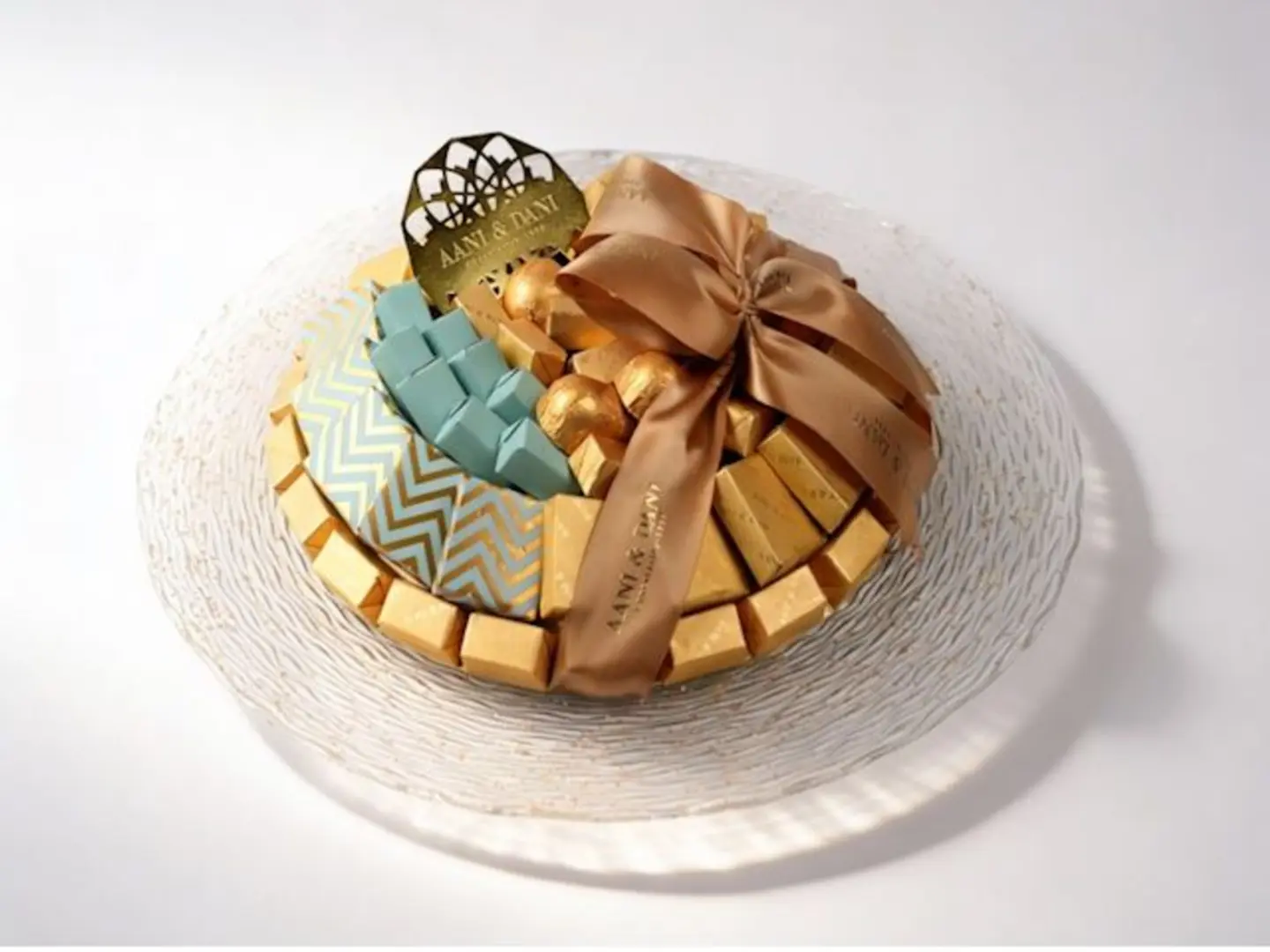 Tammaro Glass Vase C 3 Gold