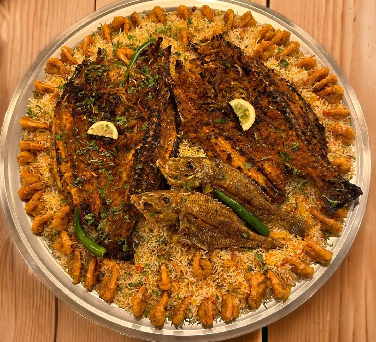 Lethrinus , Aroussa And Shrimp Meal
