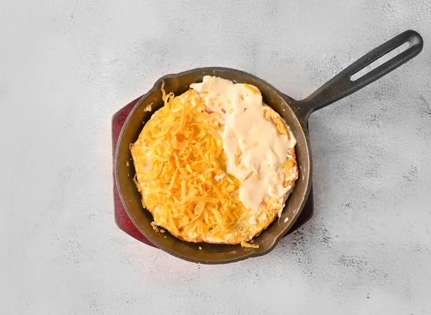 Egg Mash With Two Cheeses