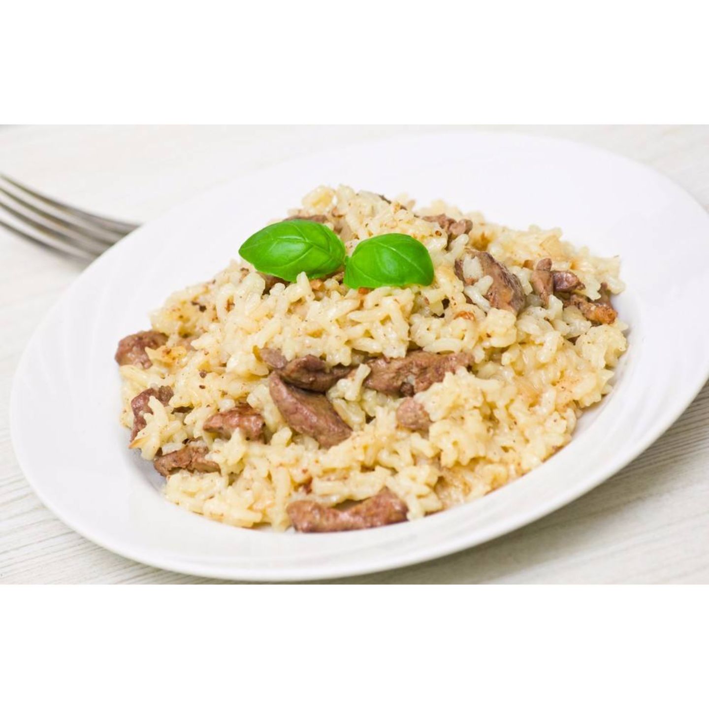صحن أرز مع كبدة