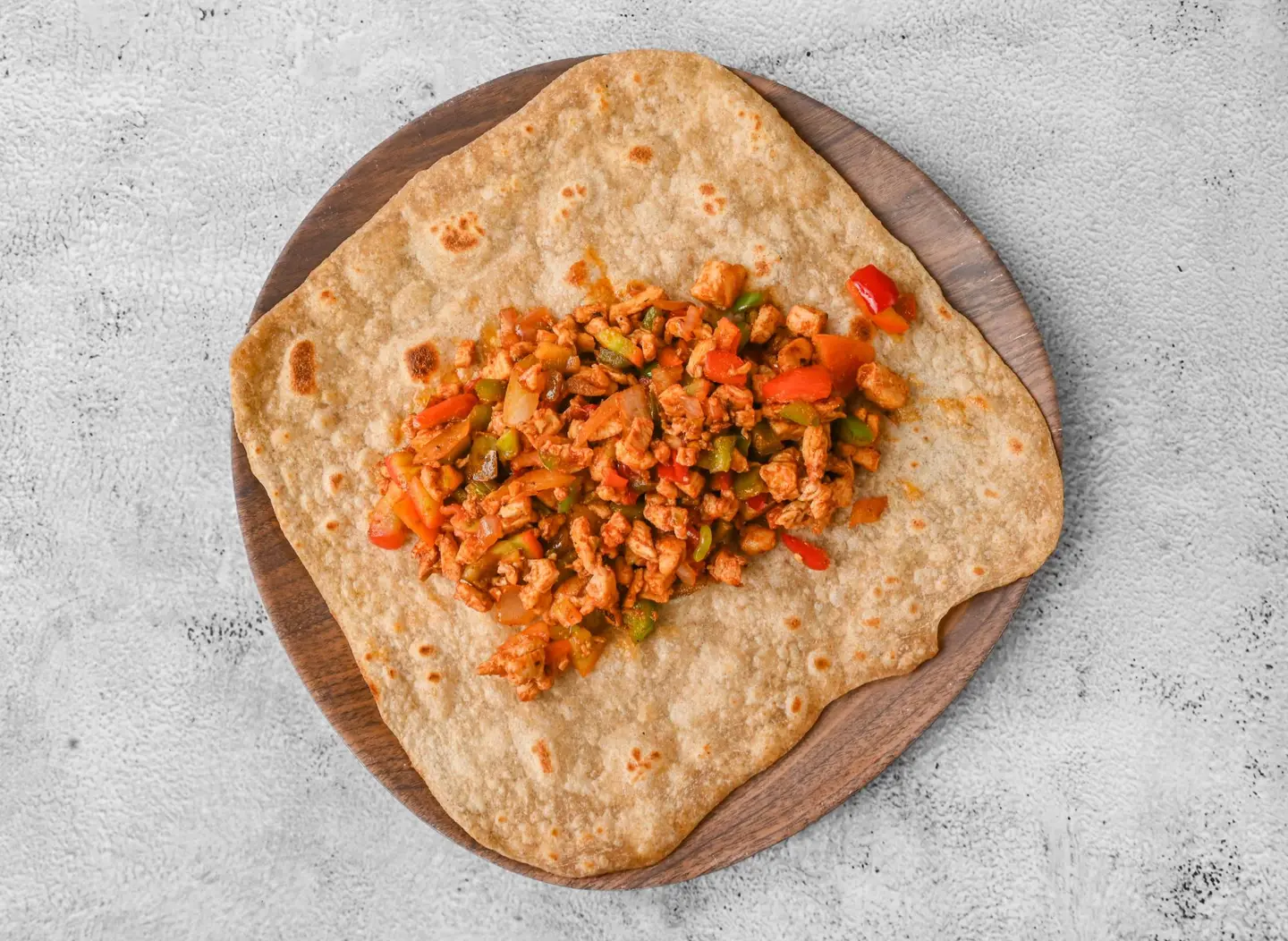 Chapati With Chicken