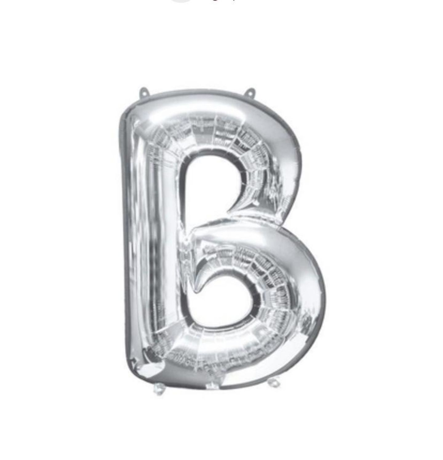 Letter B Silver Balloon