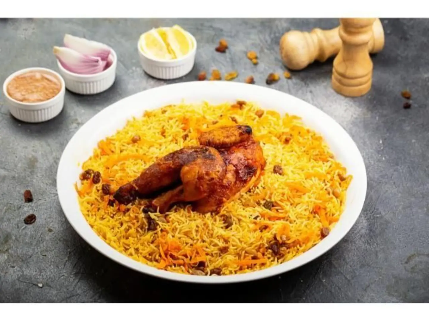 Quarter Grilled Chicken With Rice