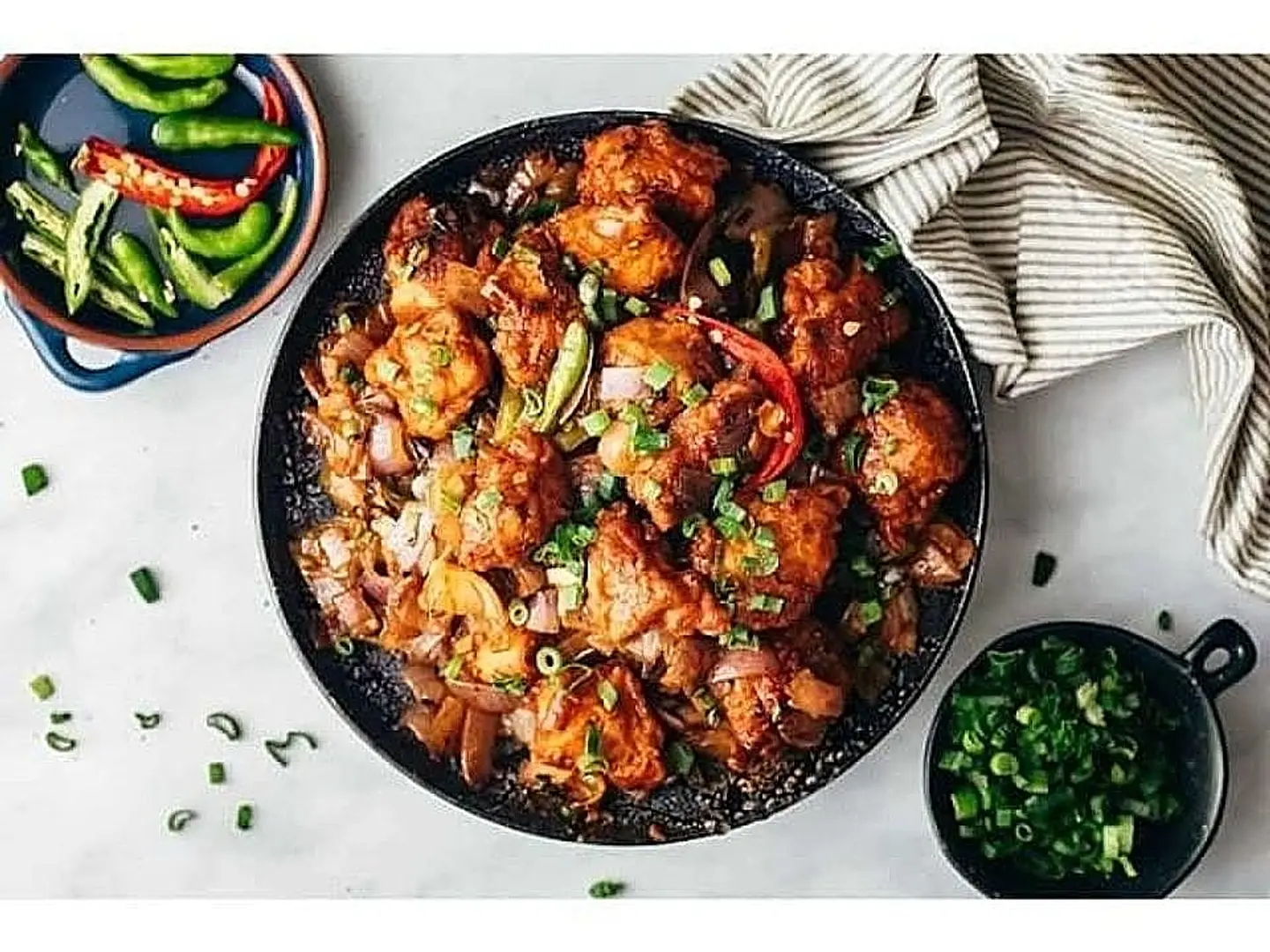 دجاج تشيلي جاف