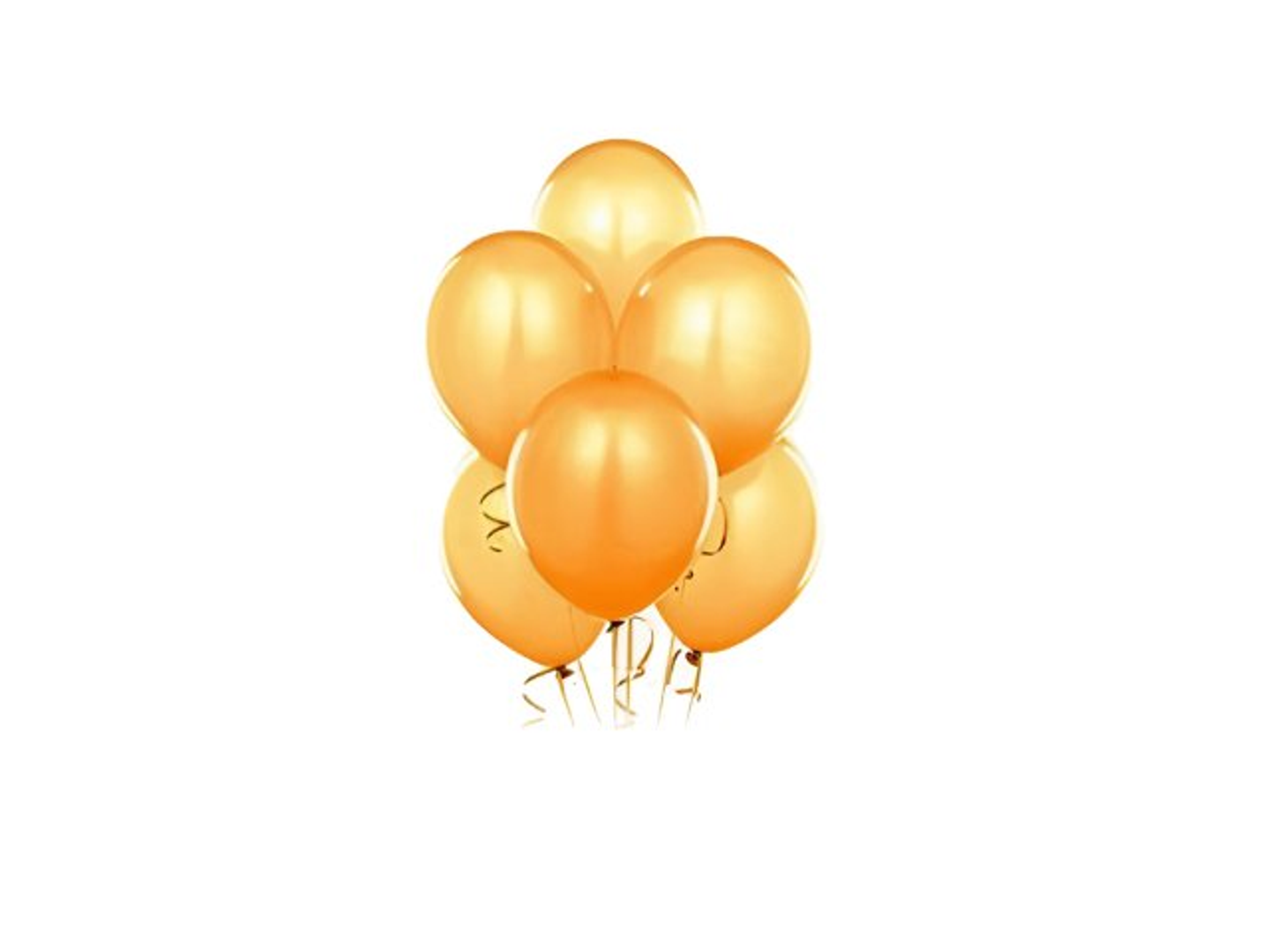 Gold Balloon Bouquet 6 Pcs