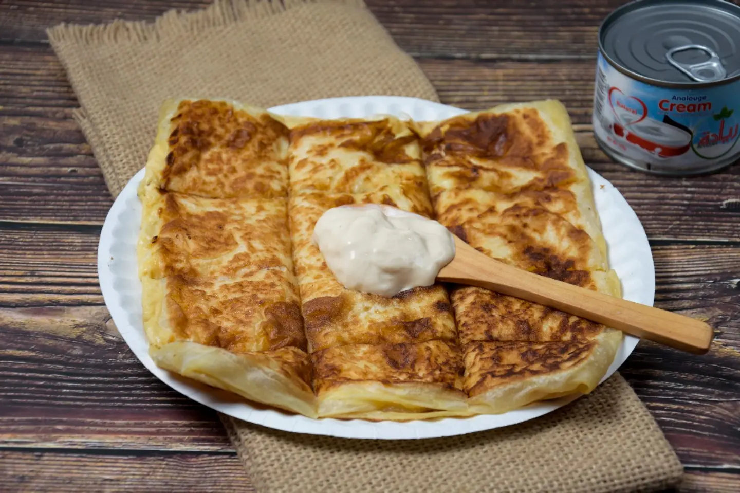 مطبق حالي بالقشطة