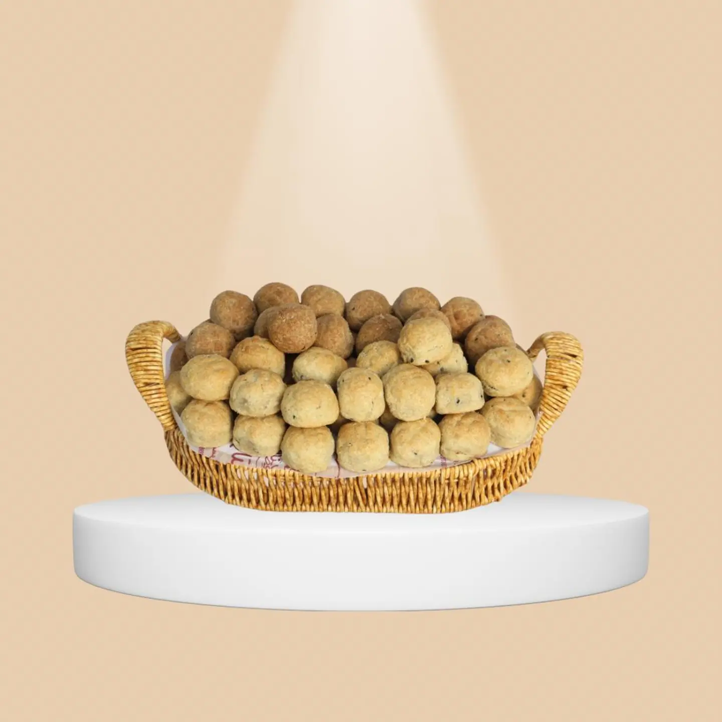 سلة بيضاوي صغير واي ام معمول صغيرين