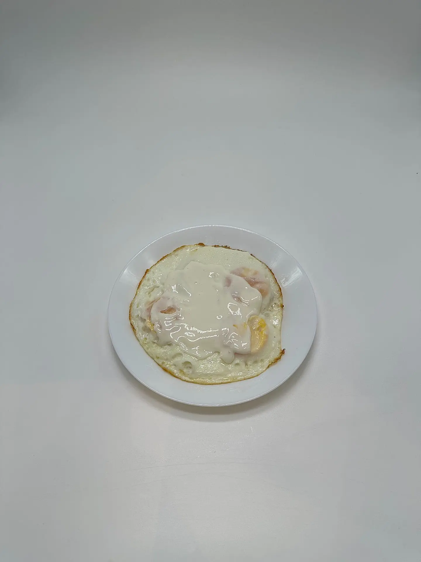 Fried Eggs With Cheese .