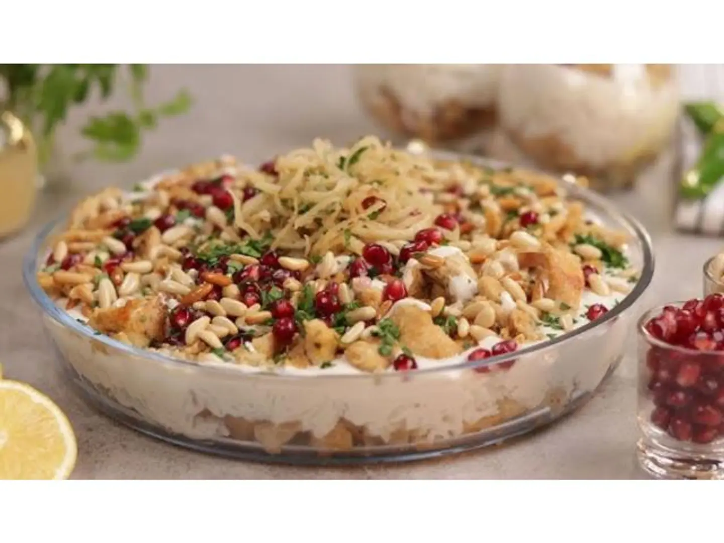 Pomegranate Shawarma Fatteh