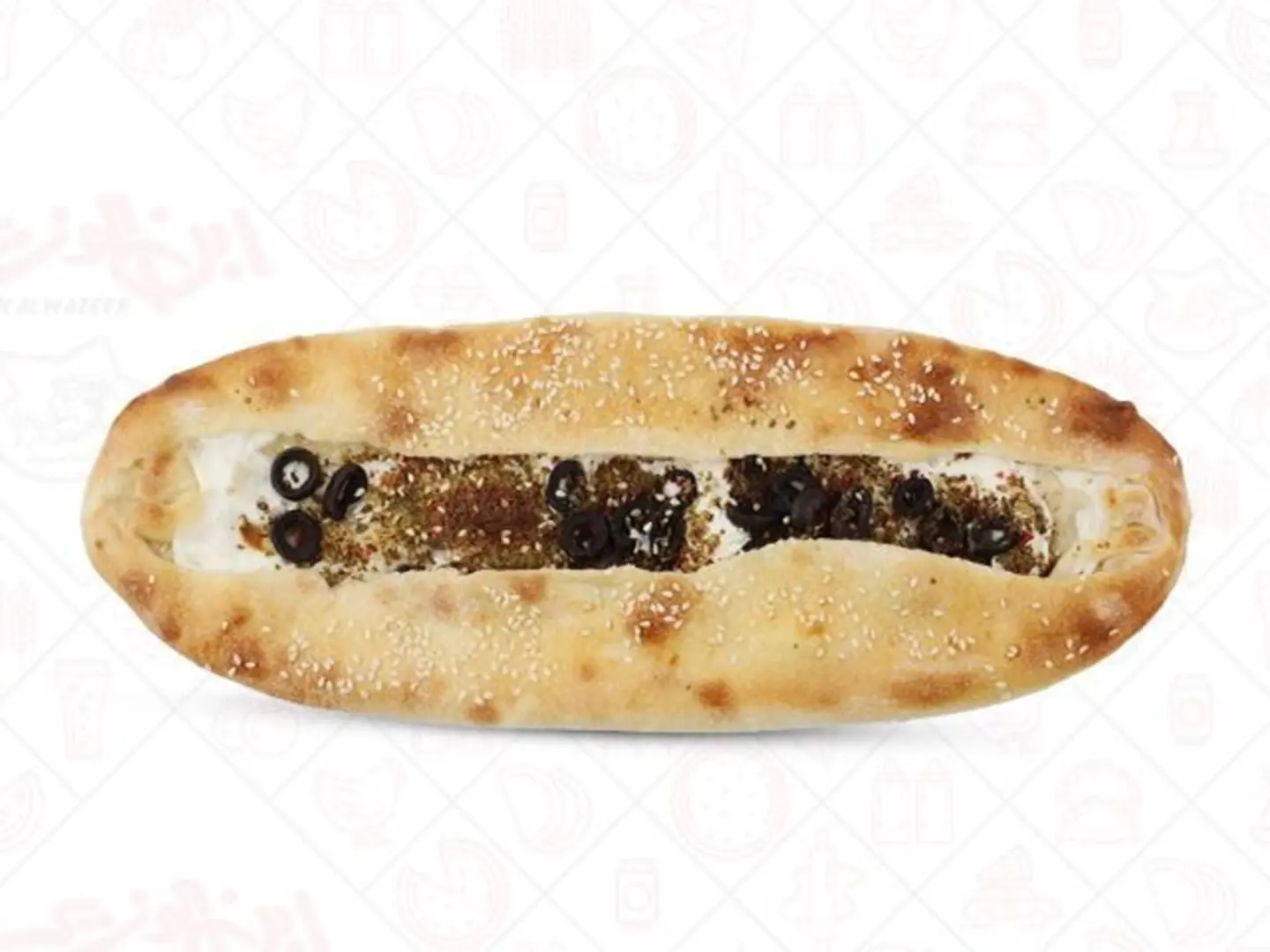 لبنة بالزعتر والزيتون