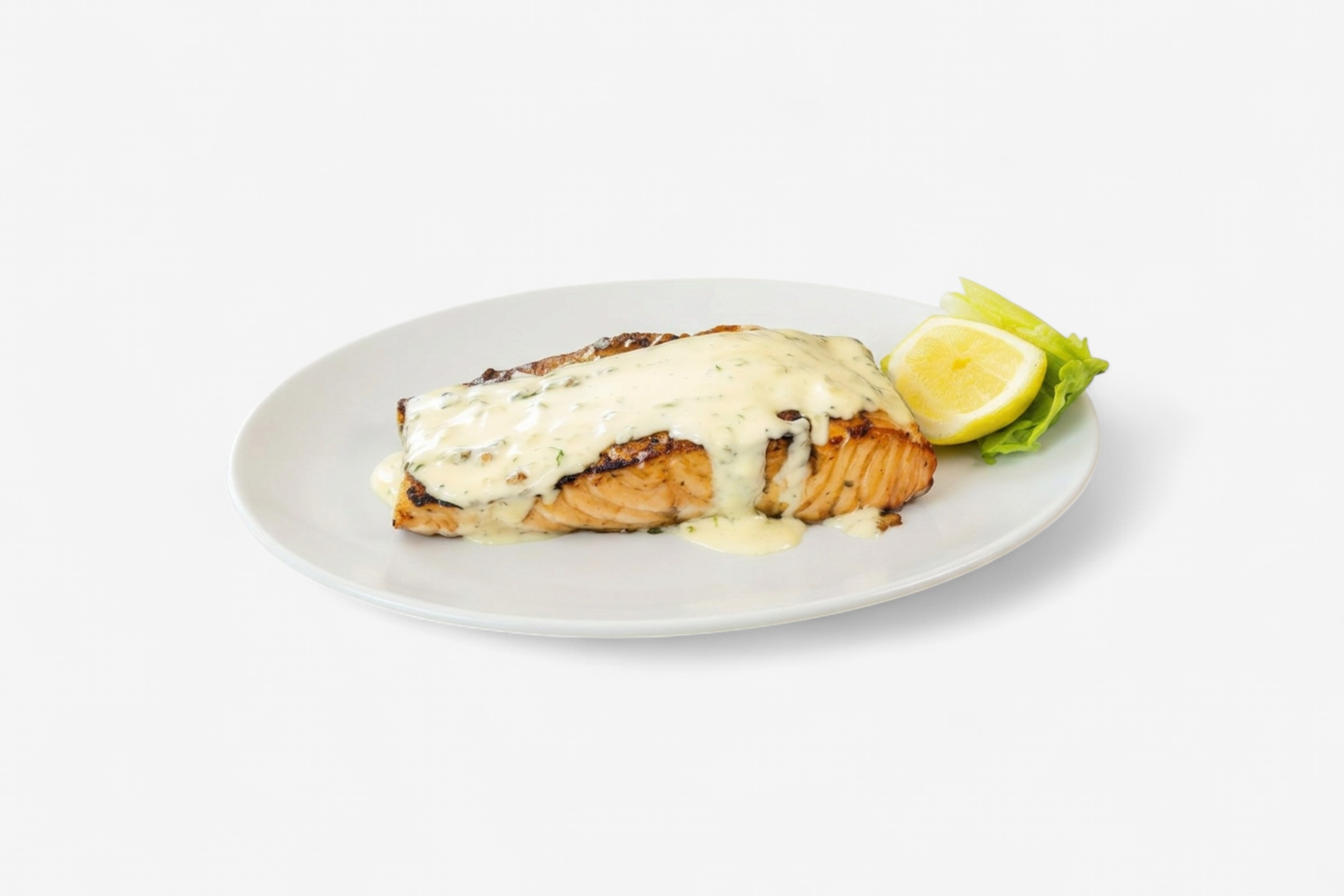 Salmon Fillet With Cream Sauce