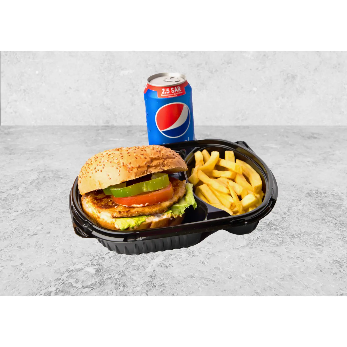 وجبة برجر الدجاج