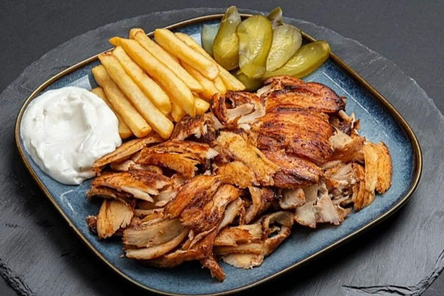 صحن شاورما شرائح