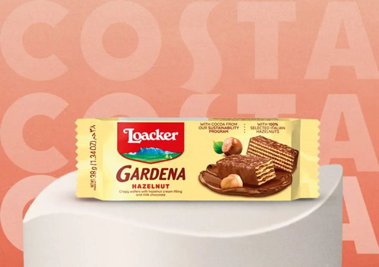 ويفر مغطى بالشكولاتة