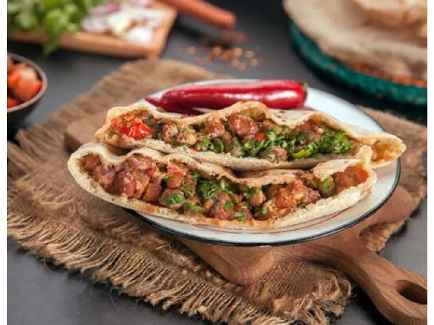 Foul And Falafel Sandwich