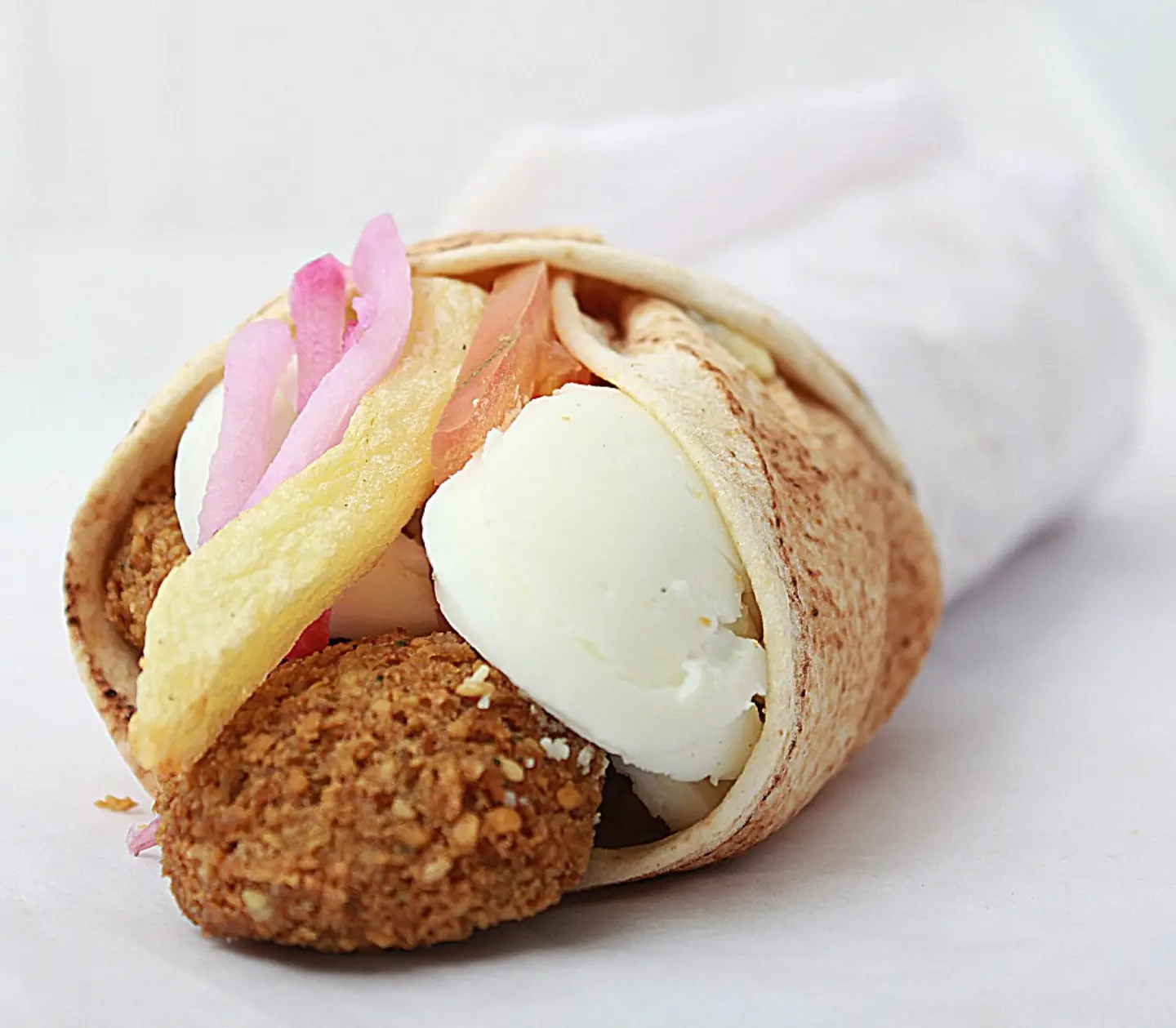 Falafel With Egg And Mixed Cheese