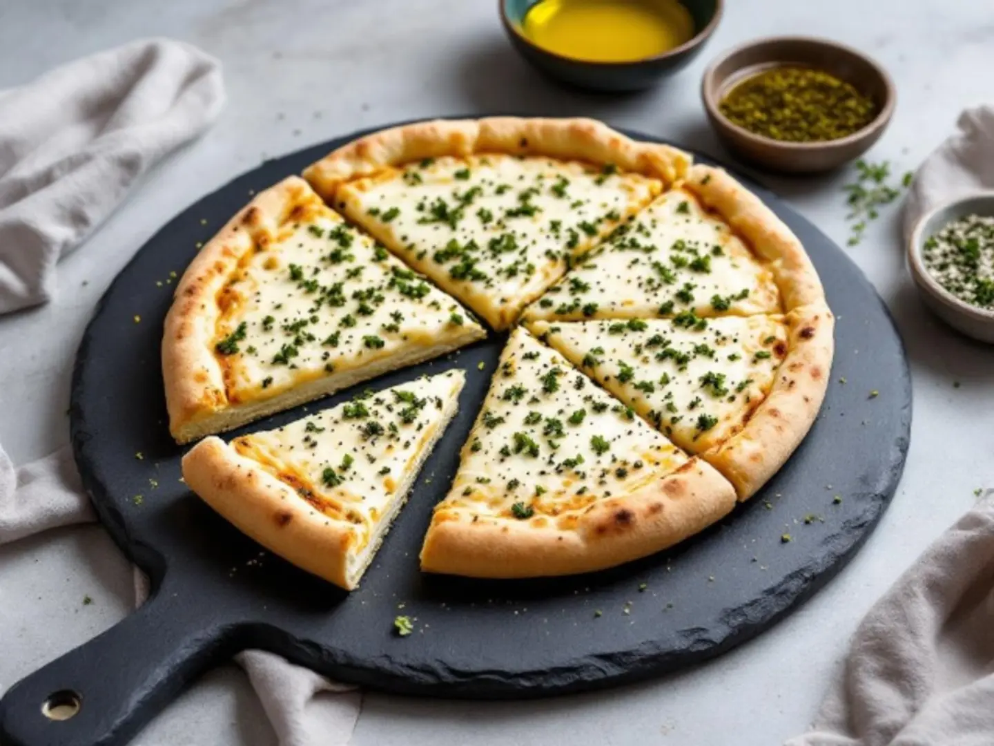 Cheese And Thyme Pizza