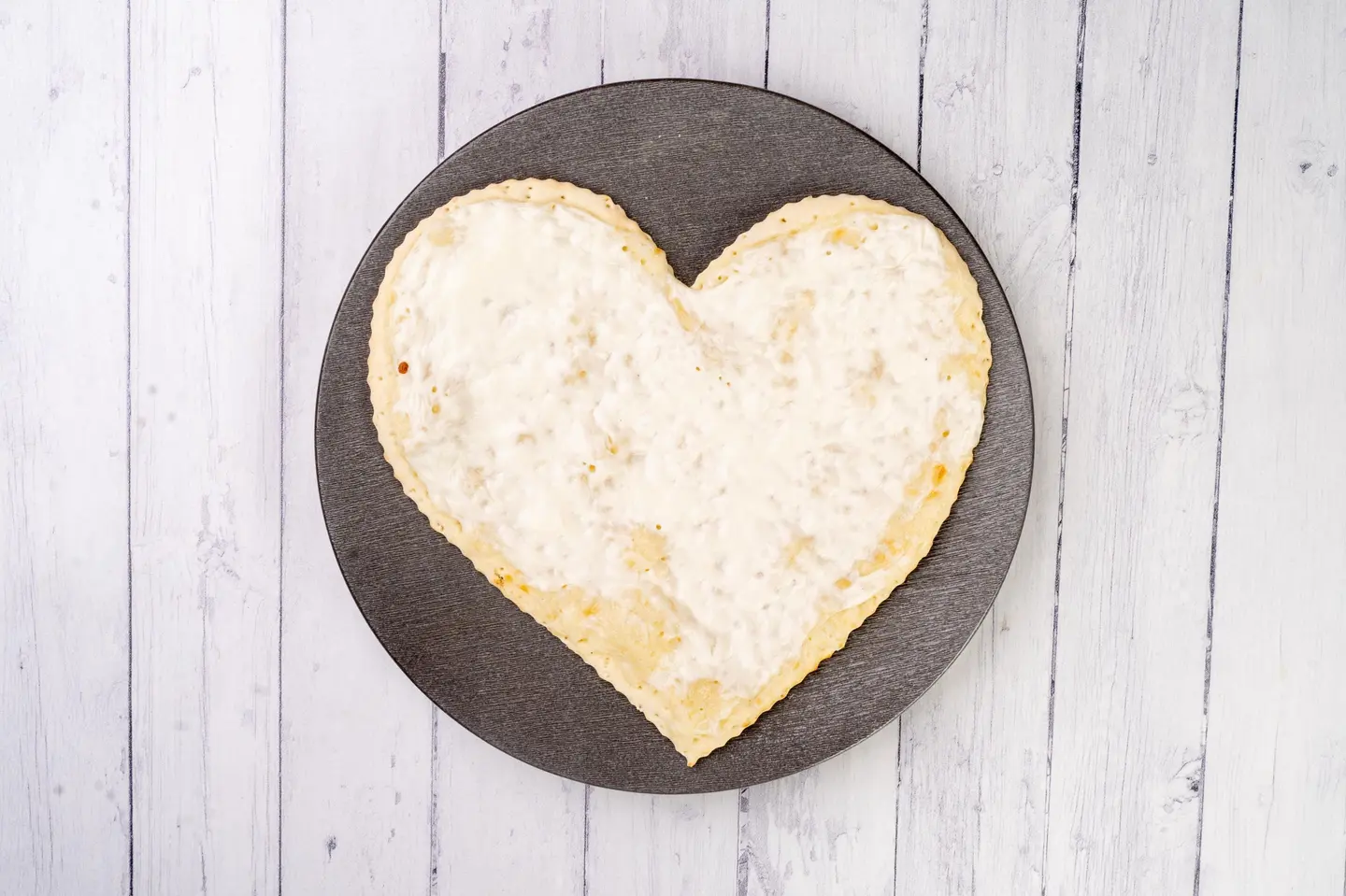 Heart Shape With Plain Labneh