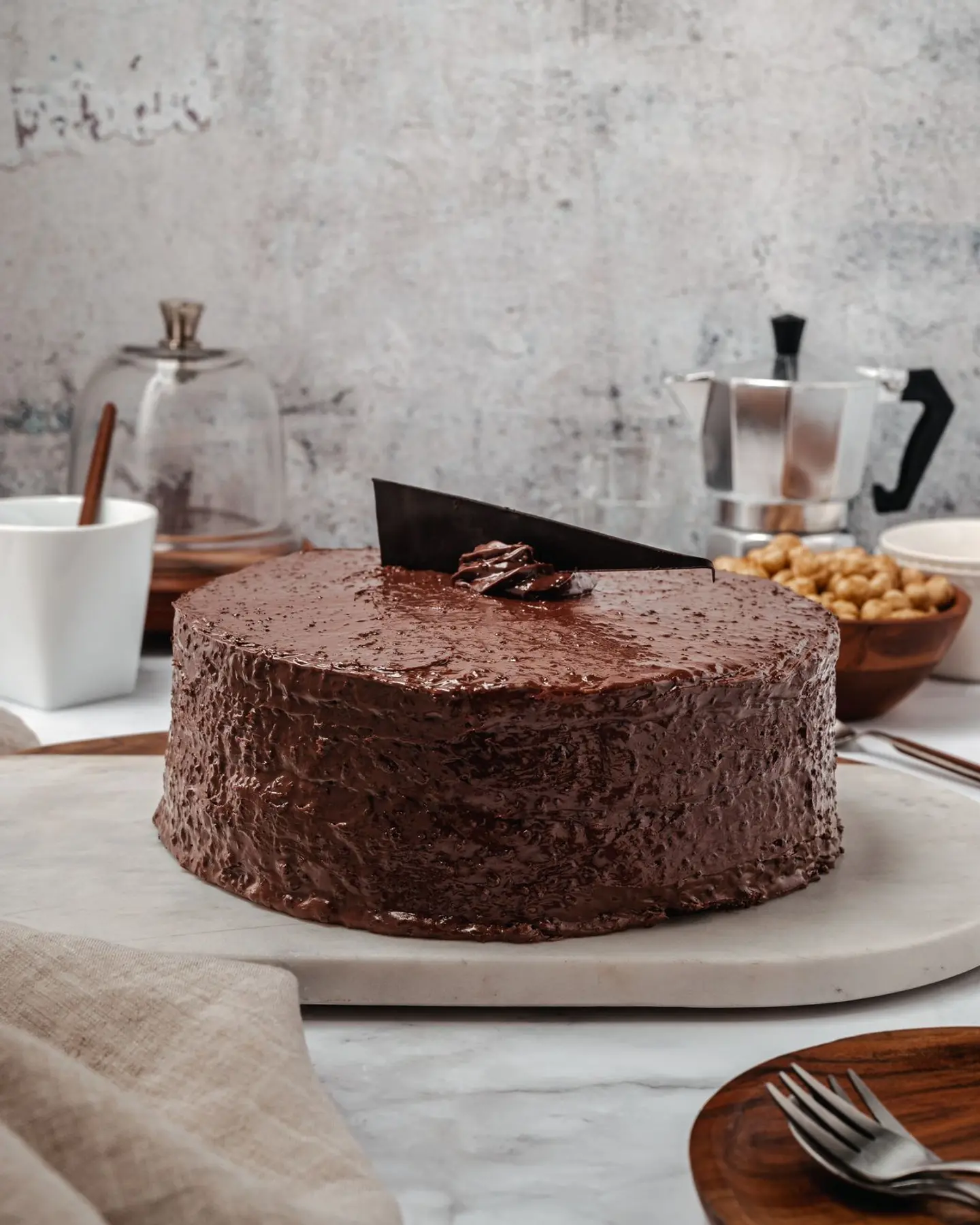 Crunchy Chocolate Cake - Small Serve 2 3