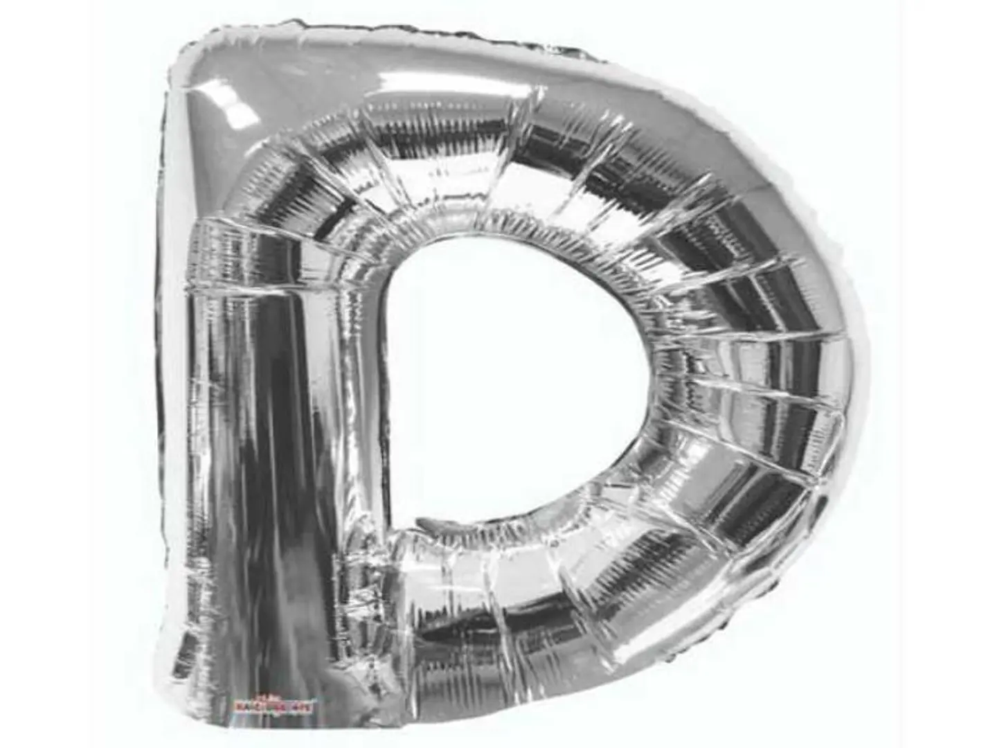 Letter D Helium Tin
