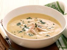 شوربة كريمة بالدجاج