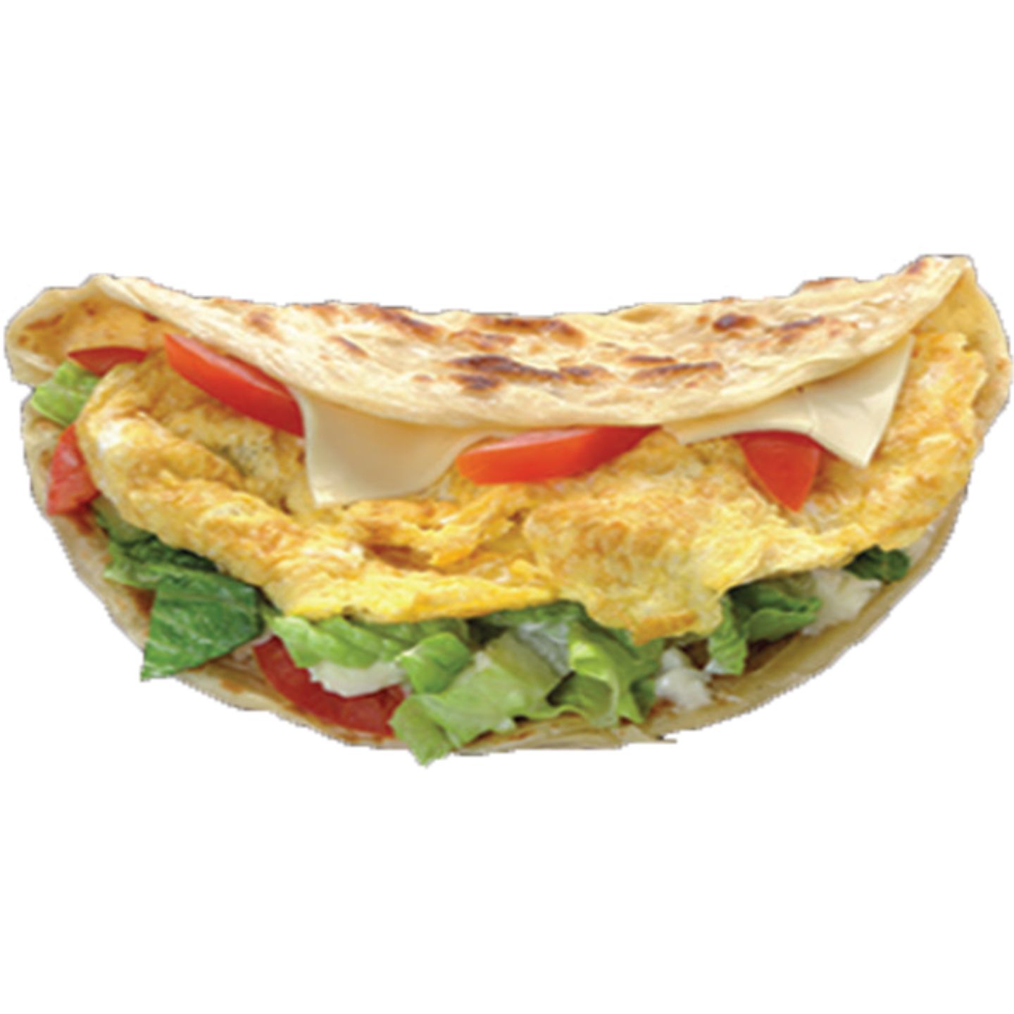Egg Omelette And Cheese Paratha