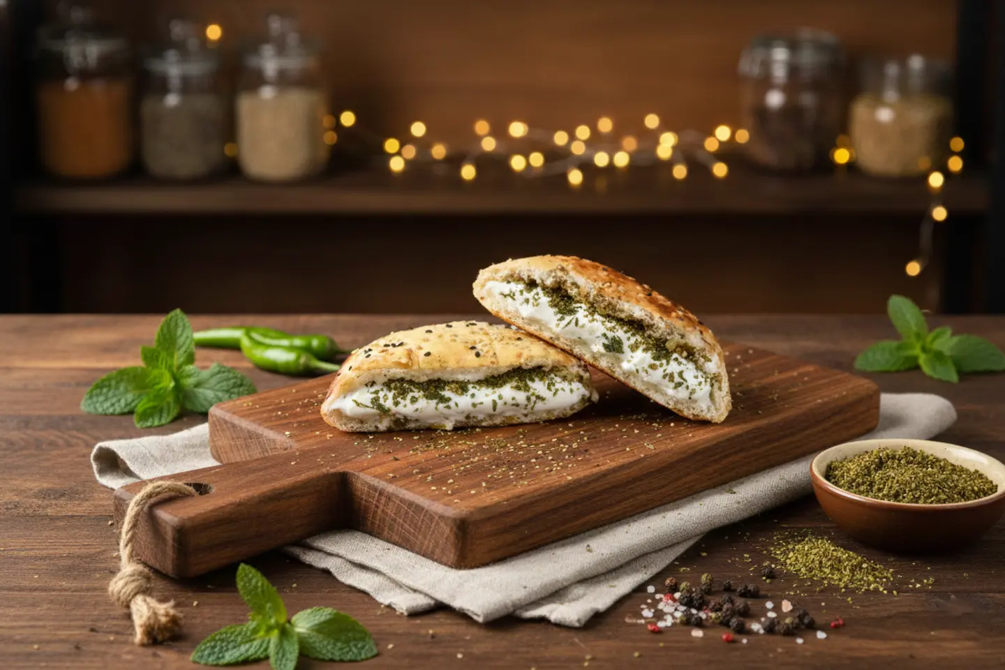 لبنة مع زعتر