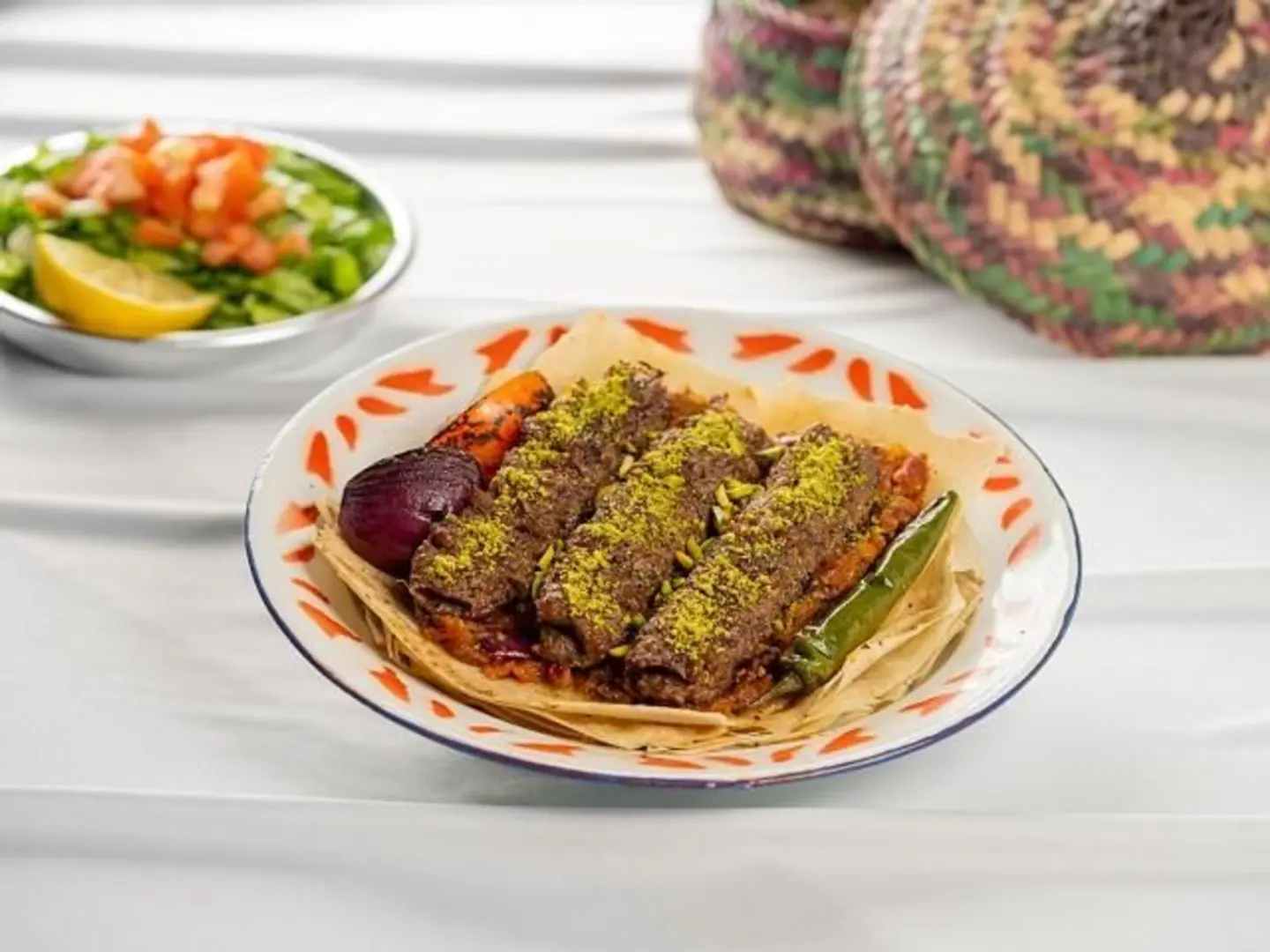 كباب لحم بالفستق
