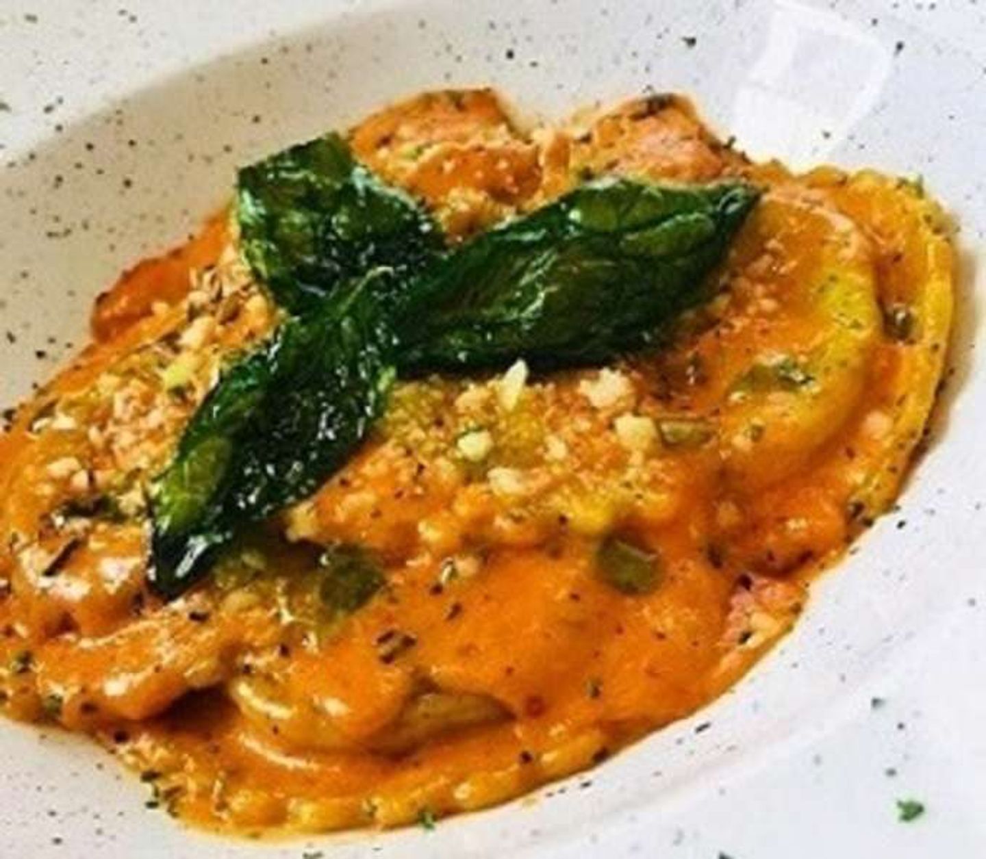 Basil And Cheese Ravioli Pasta