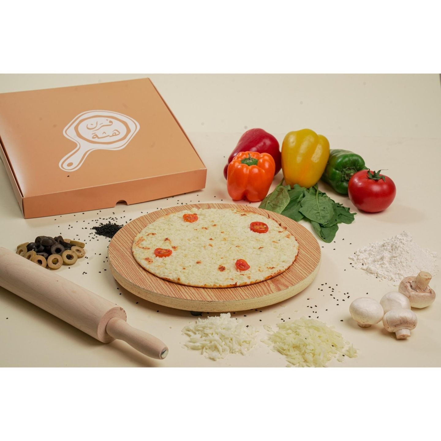 Halloumi With Tomato Manoushe